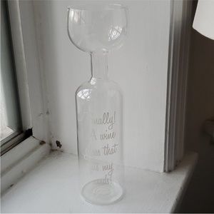 Original wine bottle glass